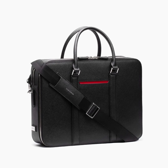 Maverick & Co. Bags Manhattan Double Zip Leather Briefcase Poshmark
